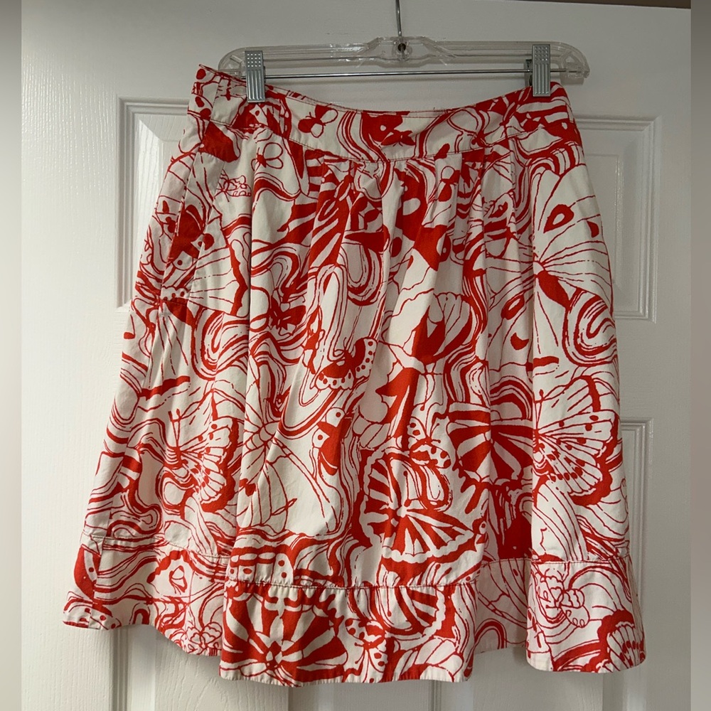 Anthropologie Fei Butterfly Flair Circle Skirt with Pockets